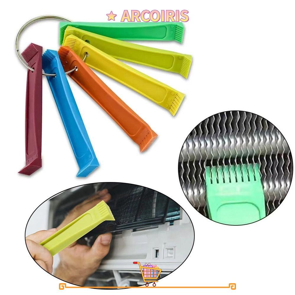 ARCOIRIS หวีทําความสะอาดครีบแอร์ เครื่องมือทําความสะอาดแบบพกพา แปรงทําความสะอาดคอนเดนเซอร์อเนกประสงค์