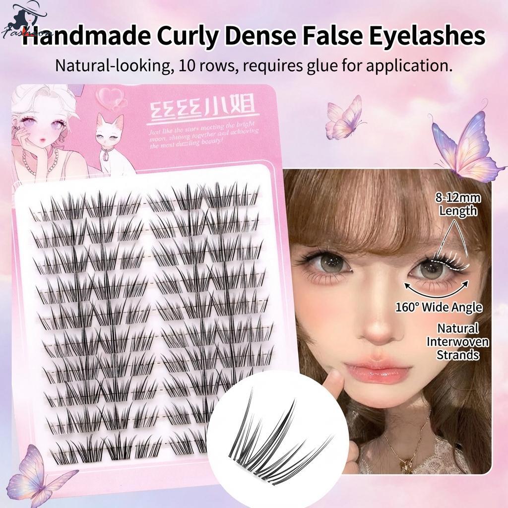 COD+แหนบฟรี🎁 ขนตาปลอมทรงผีเสื้อแบบ C Curl สีดำ เส้นใยเบา สวมใส่สบาย เหมาะสำหรับงานปาร์ตี้และการแต่งหน้าในชีวิตประจำวัน
