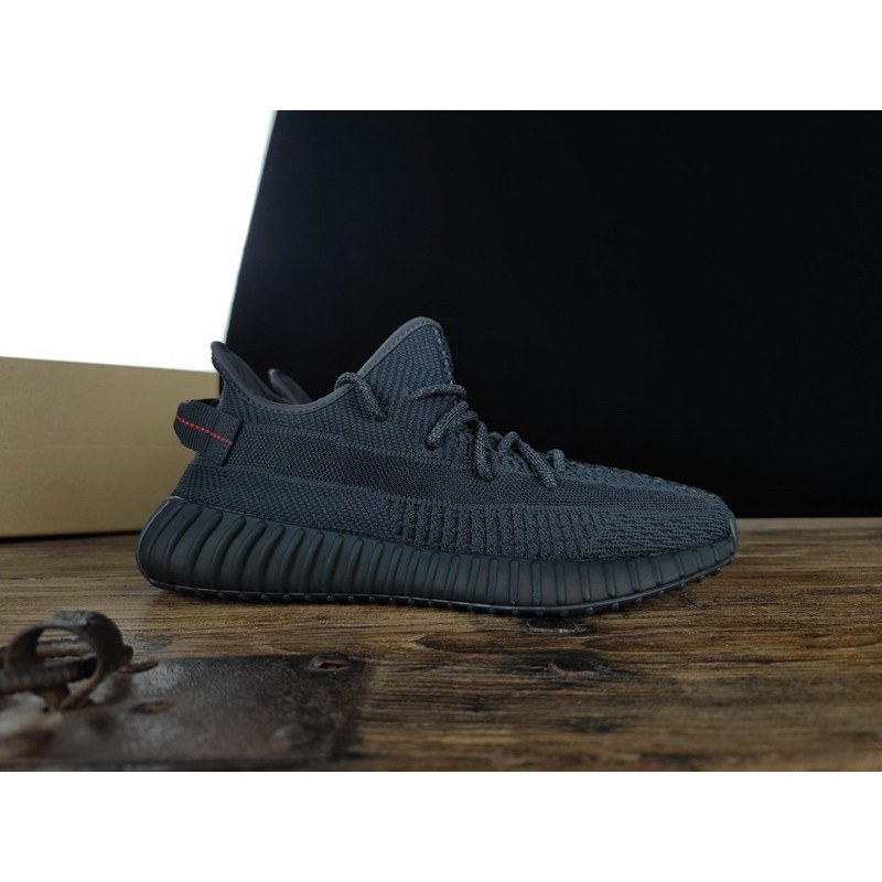 Ad Yeezy Boost 350 V2 รองเท้ากีฬาสีดําไม่สะท้อนแสง FU9006 สําหรับผู้ชายและผู้หญิง 4SHY