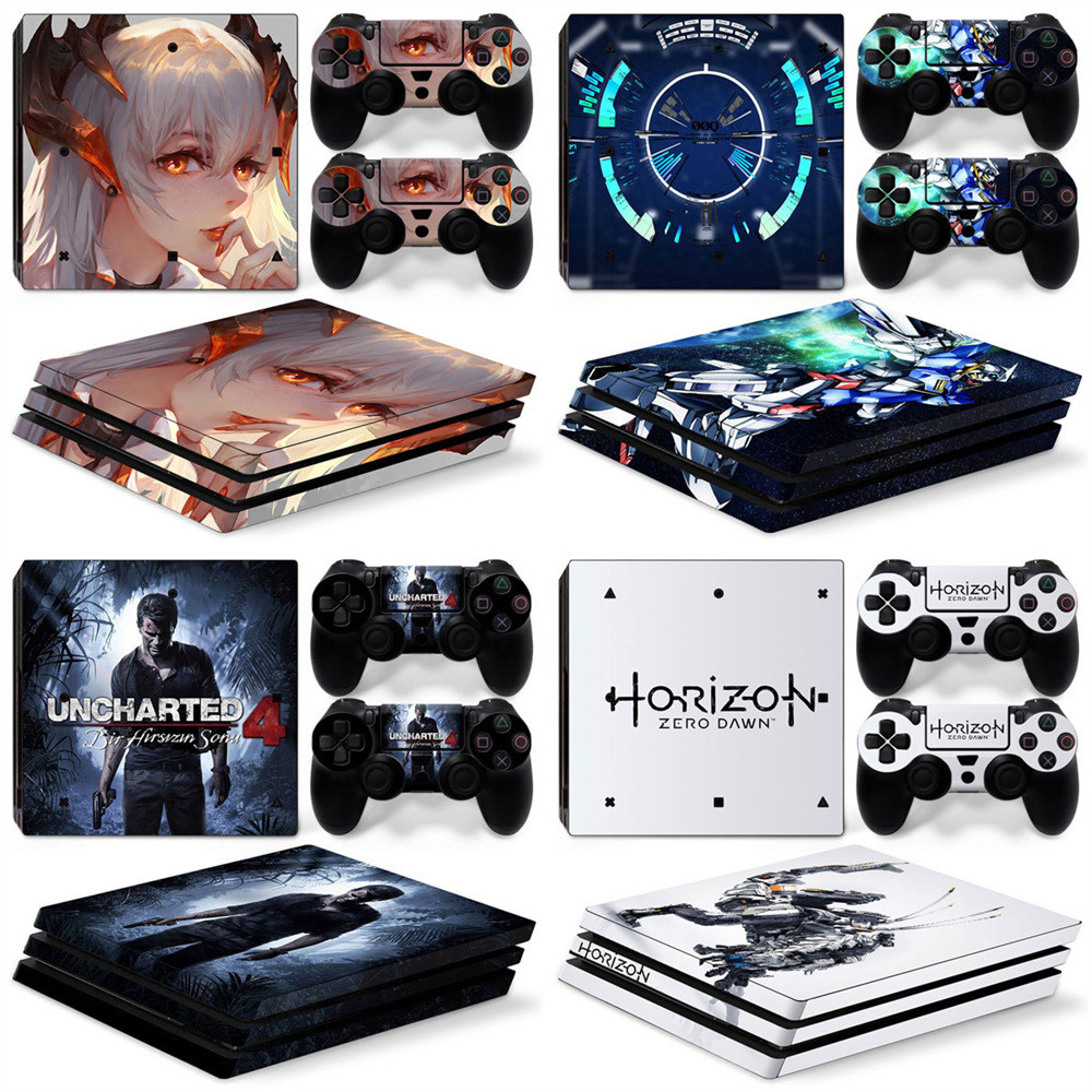 Spot Goods#PS4 pro Game console stickers  Fashionable Screen Protector Color Stickers uncharted 4A s