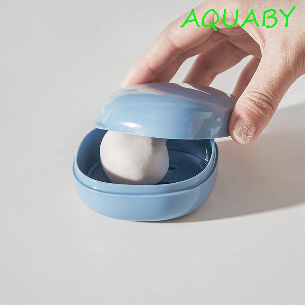 AQUABY จานสบู่ Outdoor Camping Portable Shelf Holder Plastic Cases Soap Container
