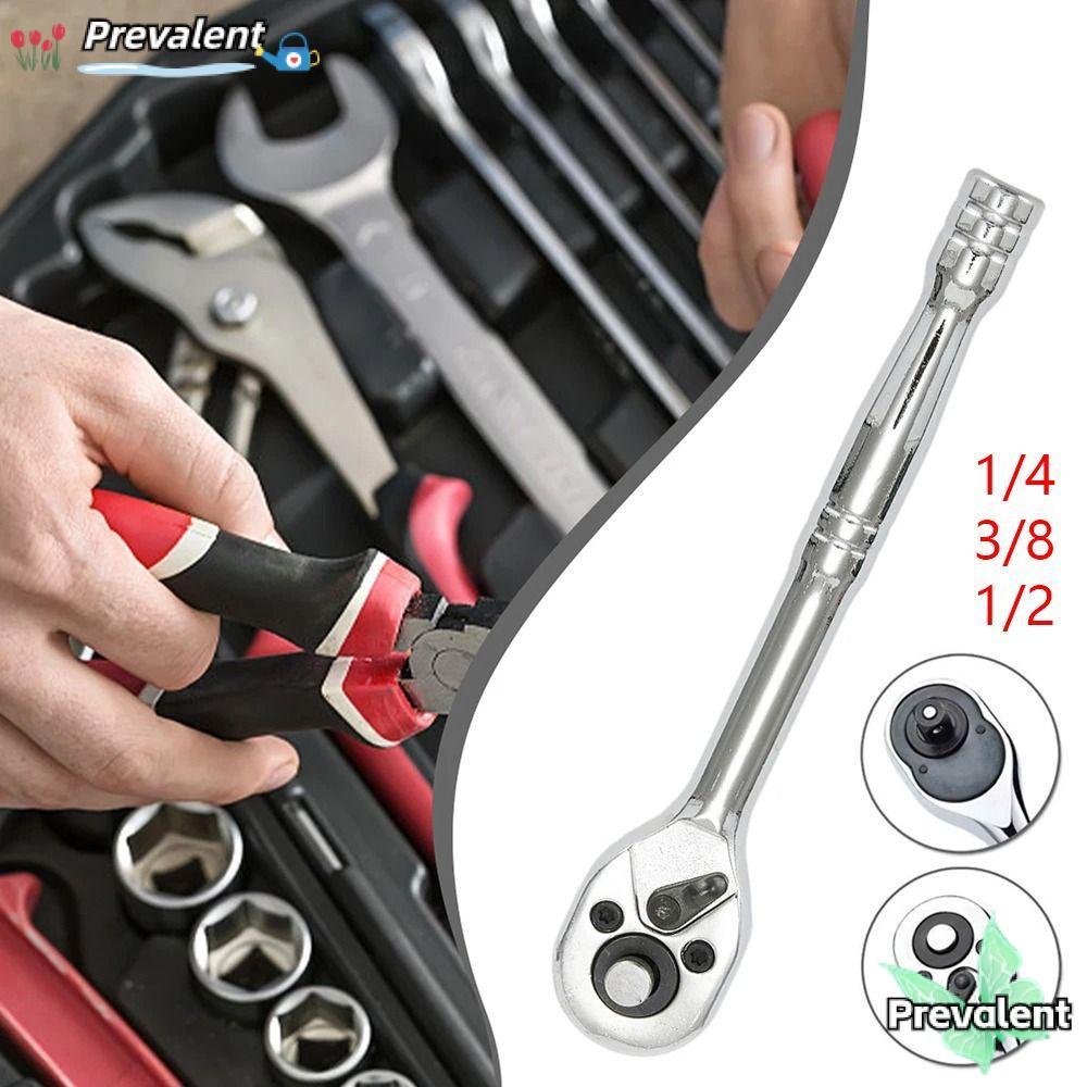 PREVALENT 1 ชิ้นซ็อกเก็ต Spanner, Quick Release 1/4 3/8 1/2 ประแจวงล้อ,ทนทานสแควร์หัว 24 ฟันแรงบิดสูงซ่อมเครื่องมือ ราคา ถูกที่สุด ดีลบีเคเค
