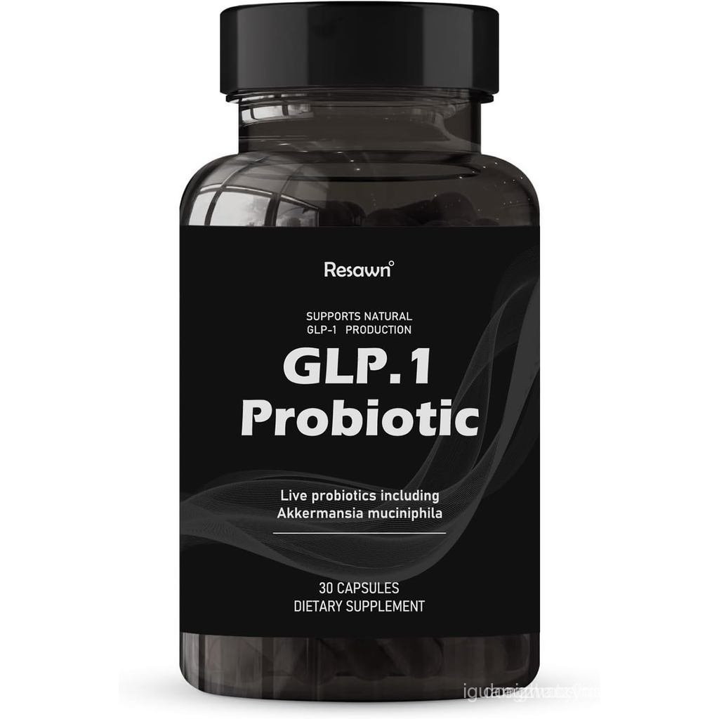 GLP-1 Probiotic 30 แคปซูล - 500M AFU Multi-Strain Probiotic + พรีไบโอติก, Naturally Support GLP-1 Pr
