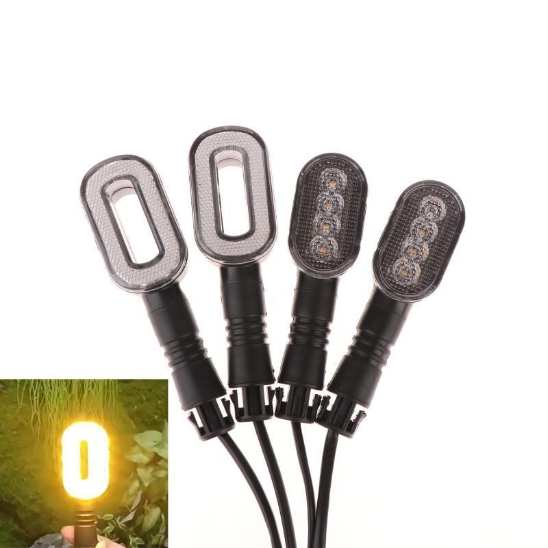 YCG 2PCS ไฟเลี้ยวจักรยานแตรไฟท้าย 36 V/48 V/60 V/72 V จักรยานไฟเตือนใหม่