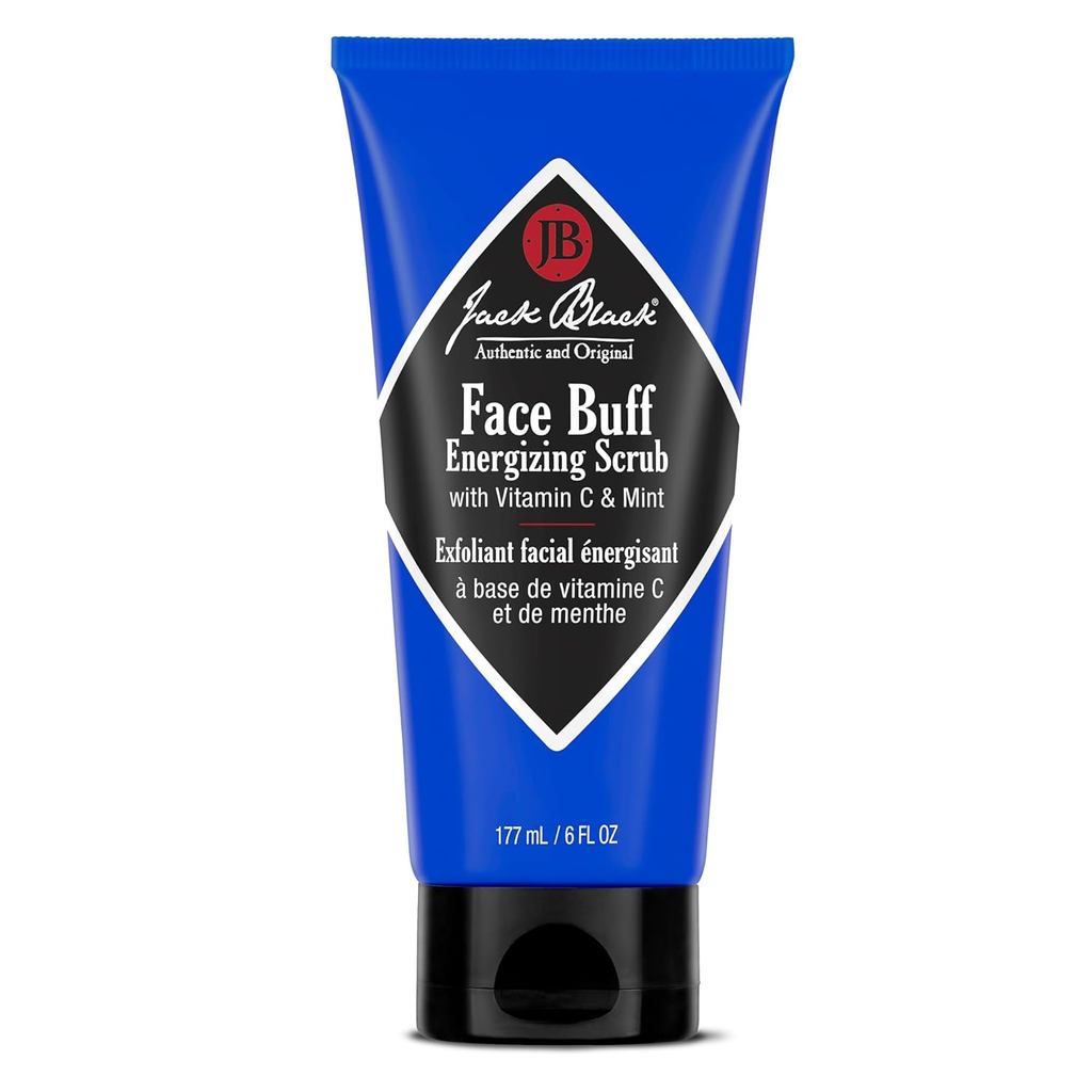 Jack Black Face Buff Energizing Scrub - Mens Face Wash & Pre Shave Scrub, Face Cleanser for Men, Men