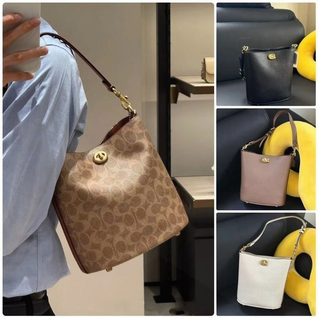 Bucket Bag-CW602 CW625 กระเป๋าสะพายข้าง กระเป๋าผู้หญิง กระเป๋า สายสะพายไหล่ 2 เส้น Y8H9U32F