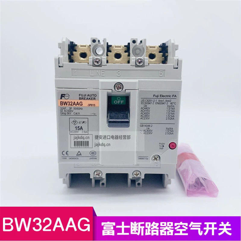 Fuji Circuit Breaker Air Switch BW32AAG 2P 3P 3A 5A 10A 15A 20A 30A 32A