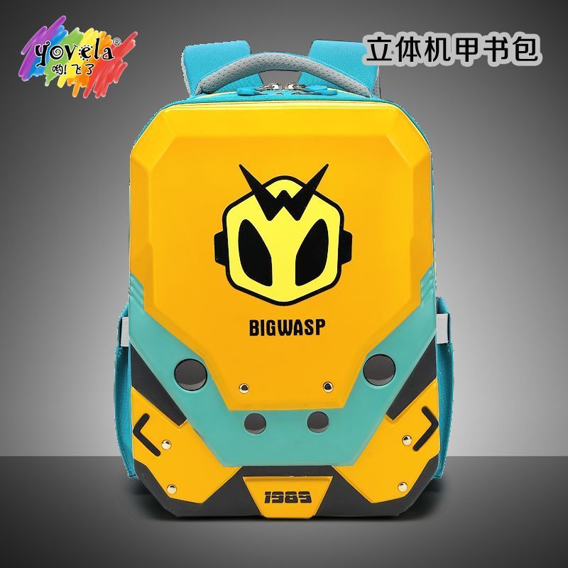 Transformers Bumblebee Kids Ergonomic Backpack Lightweight School Bag Boys 1-3 Grade