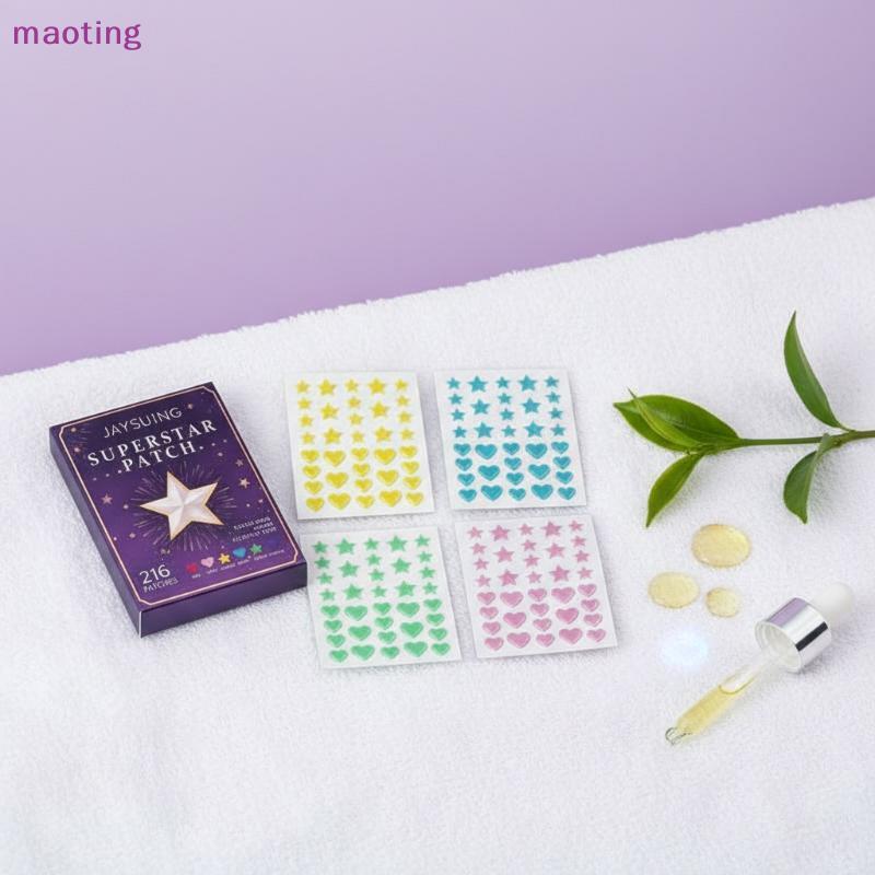 [maoying] Starry Multicolor Pimple Patch 216PCS Hydrocolloid สําหรับกําจัดหัวยาวนานปกปิดสําหรับการใช