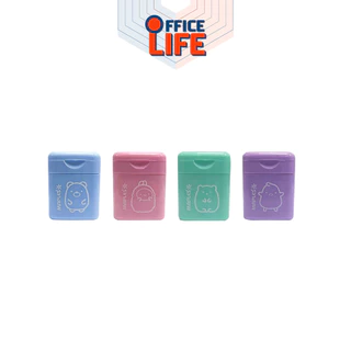 MAPLES (เมเปิ้ล) กบเหลาดินสอ กบแฟนซี รุ่น MP-SP11 / MP-SP21 / MP-SP22 สีสดใส และสีพาสเทล ( 1 ชิ้น / คละสี )