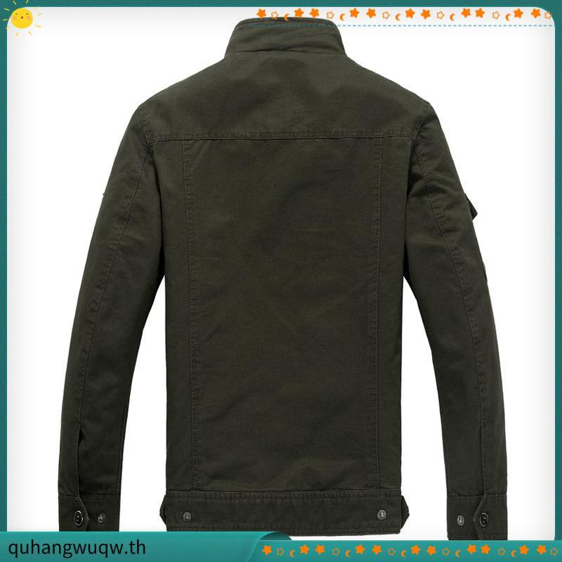 M-6XL ผู้ชายนักบินทหารกลยุทธ์เสื้อผ้าฝ้ายผู้ชายเครื่องมือเสื้อโค้ทสินค้า jaket lelak