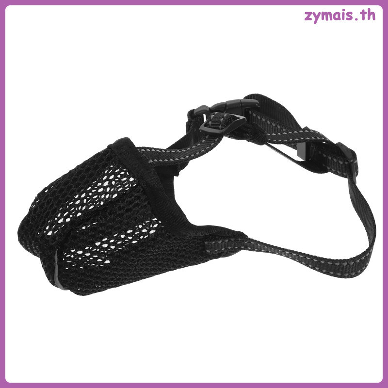 ผ้าเคี้ยวสุนัข Breathable Muzzle Anti-barking Bite Guard Chewer Grooming zymais