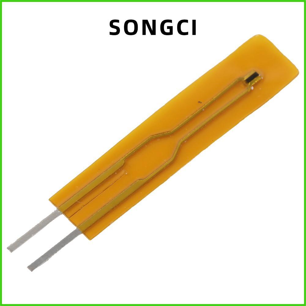 SONGCI 50PCS Thin Film Thermistor, MF55-104F-B3950-L25(100K 3950) 100K MF55 B3950 Thermistor, Precis