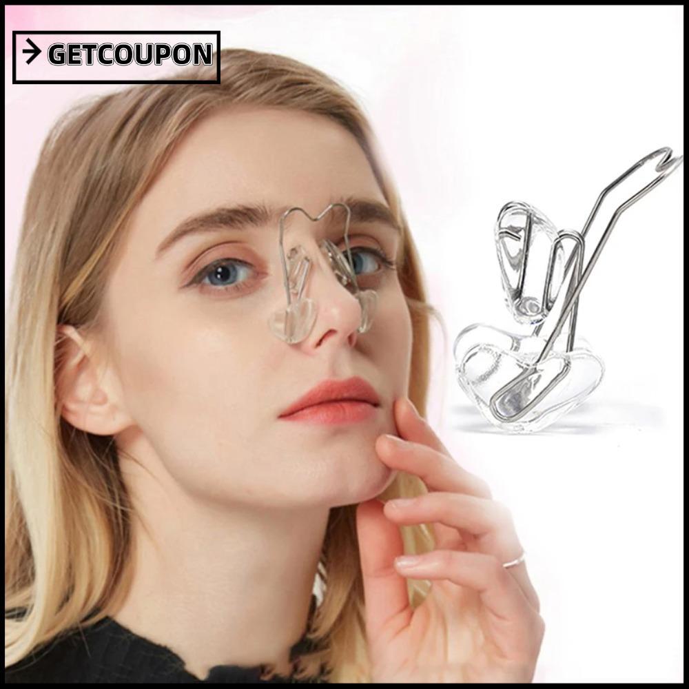 GETCOUPON Nose Up Shaper, Straightening Orthotics Nose Slimming Massage, Transparent Shaping Beauty 