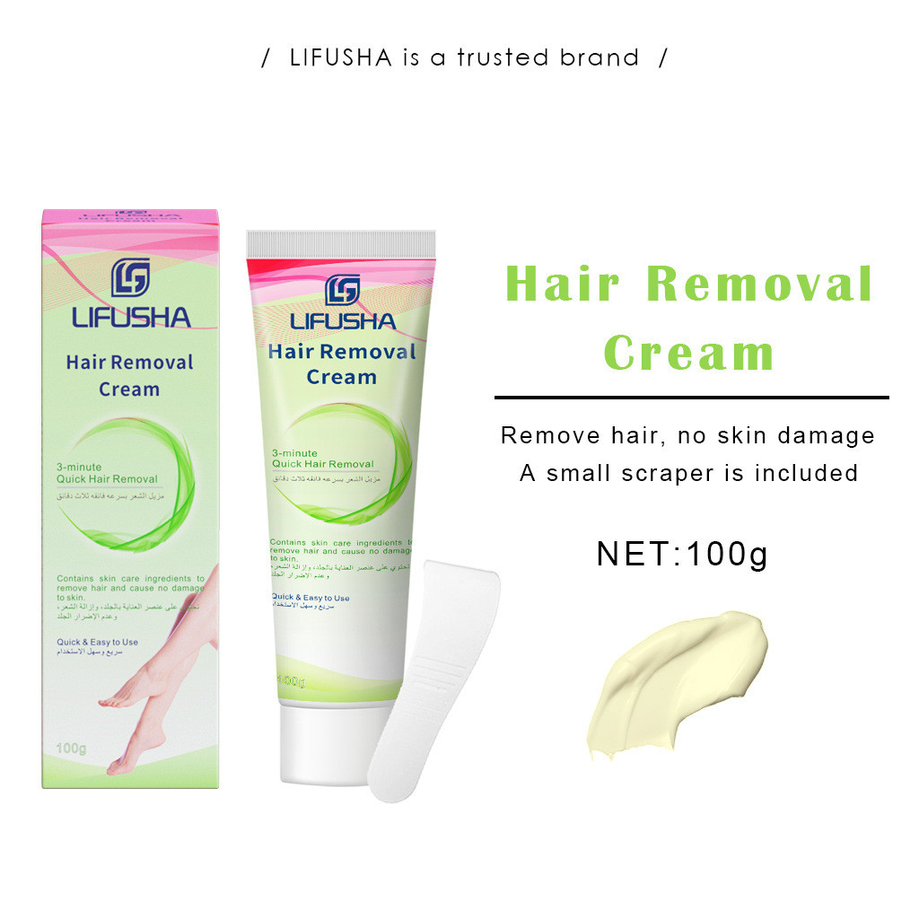 สินค้าใหม่ทุกวัน/Cross-Border LIFUSHA Full Body ครีมกําจัดขนอุปกรณ์เสริมผมครีมส่งออกขายส่งบรรจุภัณฑ์