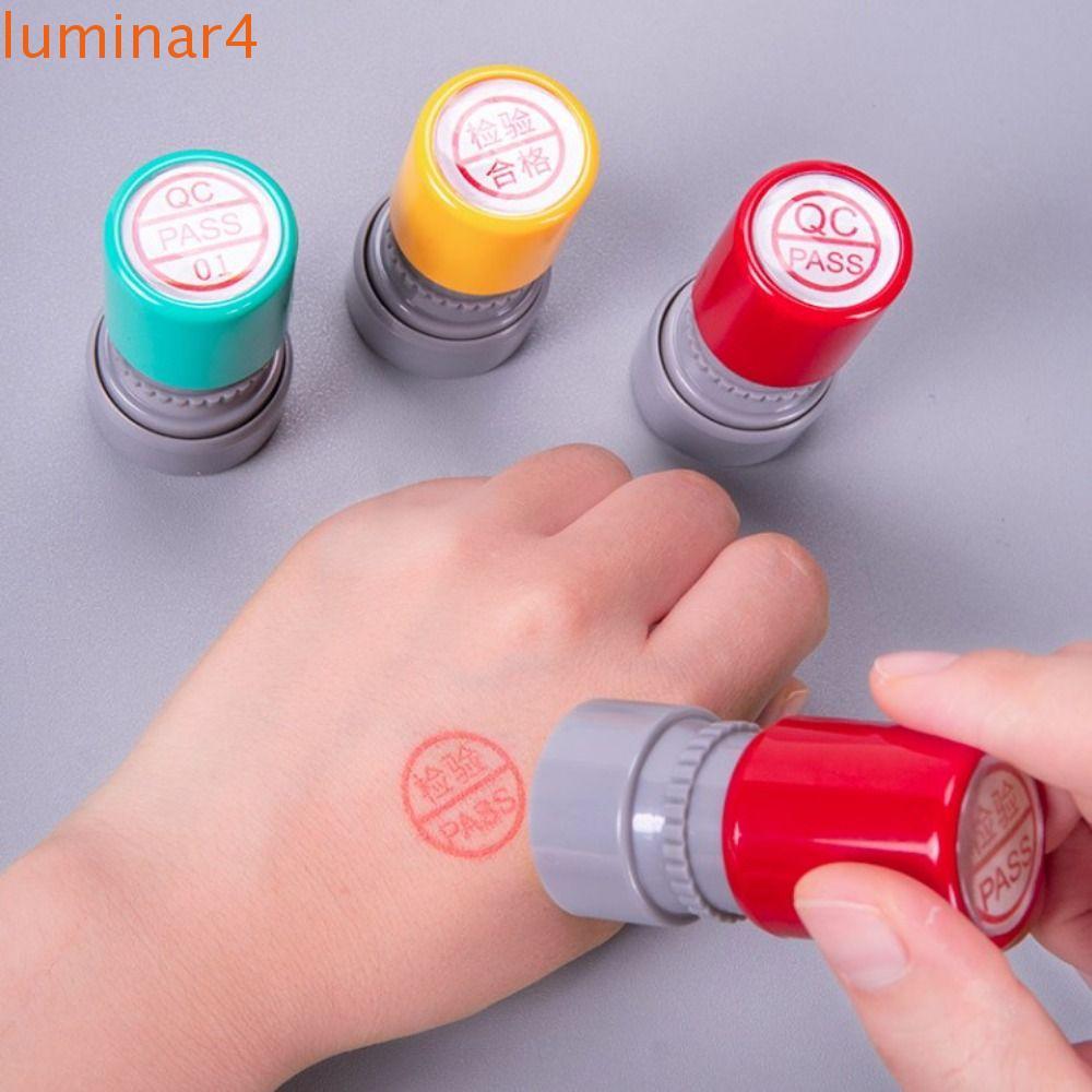 LUMINAR Quality PASS Stamp, Self-Inking IQC QA QC Inspect Stamp, Pocket FQC Time- saving Checker