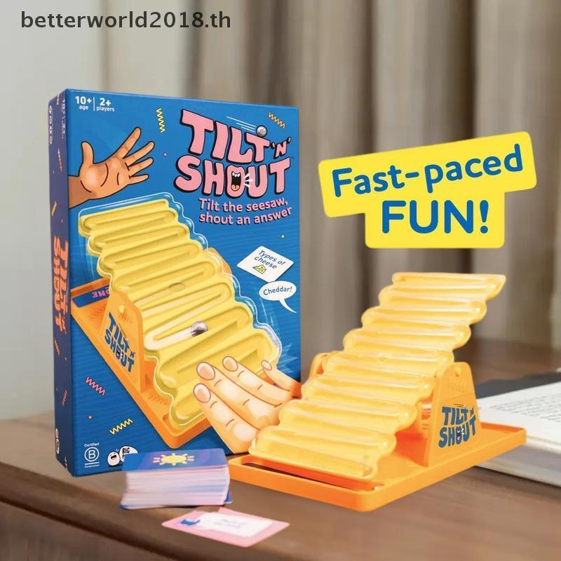 [bet] 1 ชุดแม่ลูกปาร์ตี้ของเล่นความบันเทิงใหม่ Tilt N Shout Shake กระดานเอียงกระดานหมากรุก Battle คํ