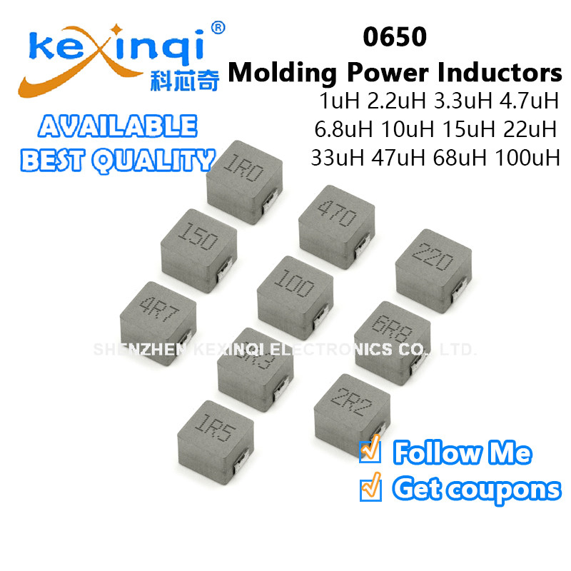 (5 ชิ้น) 0650 Inductors 1uH 2.2uH 3.3uH 4.7uH 6.8uH 10uH 15uH 22uH 33uH 47uH 68uH 100uH 1R0 2R0 2R2R