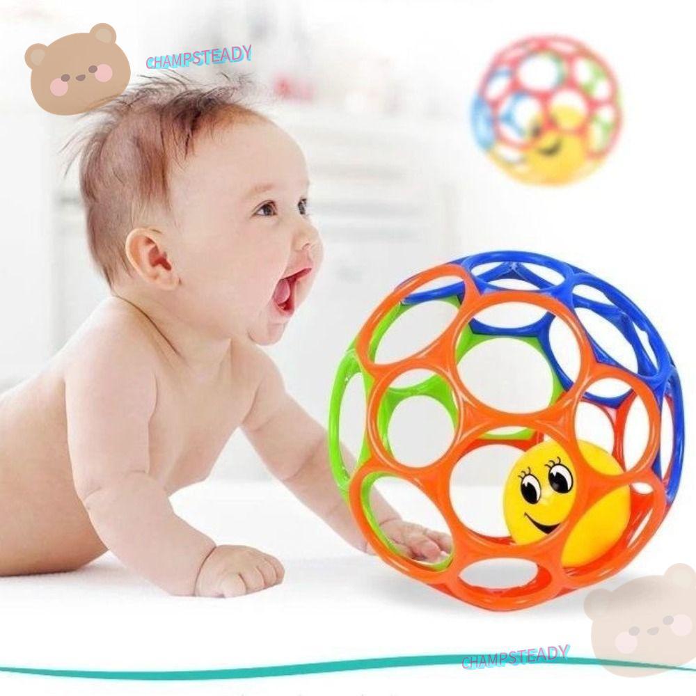 CHAMPSTEADY Strength Training Ball, Childrens Grip Training Hole Bright Starts Oball, Age Infant and