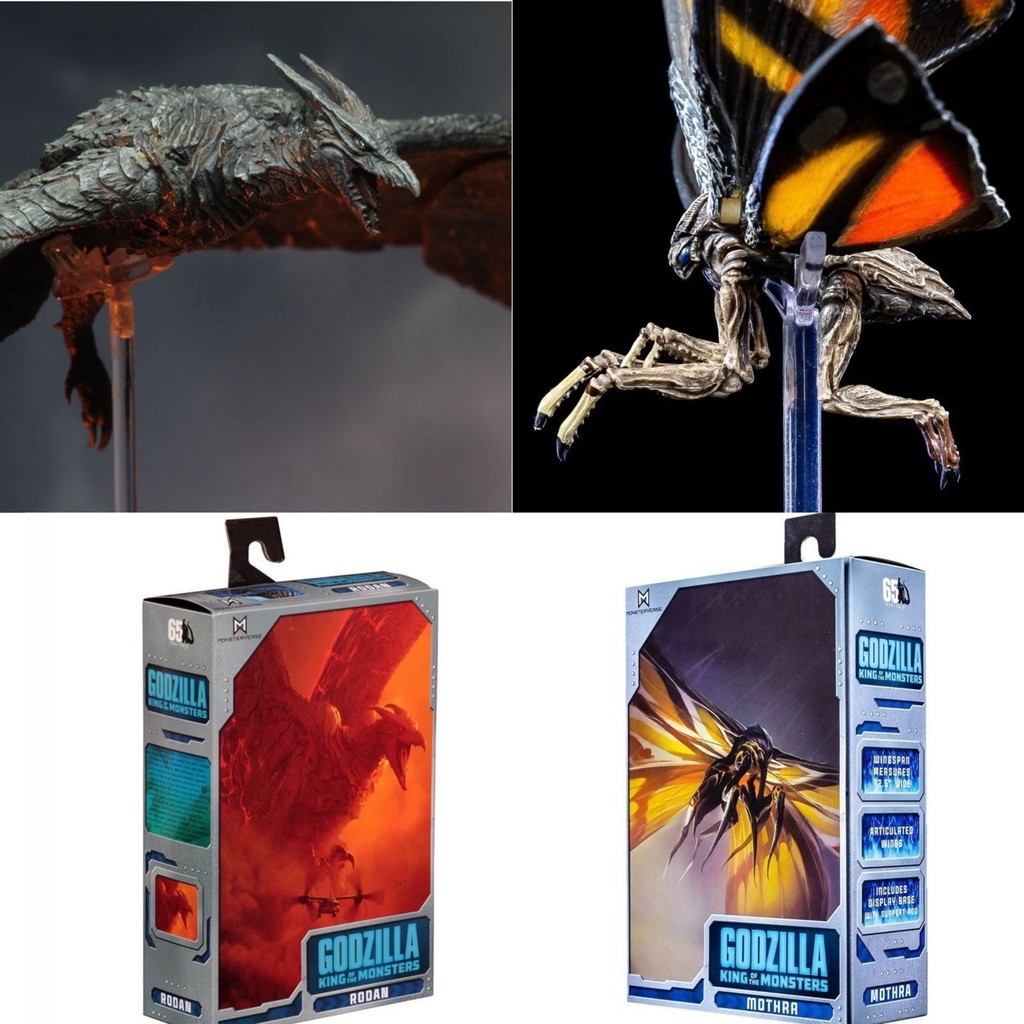 NECA Godzilla King of Monsters Mothra Mothra Rodan Rodan โมเดลเคลื่อนย้ายได้