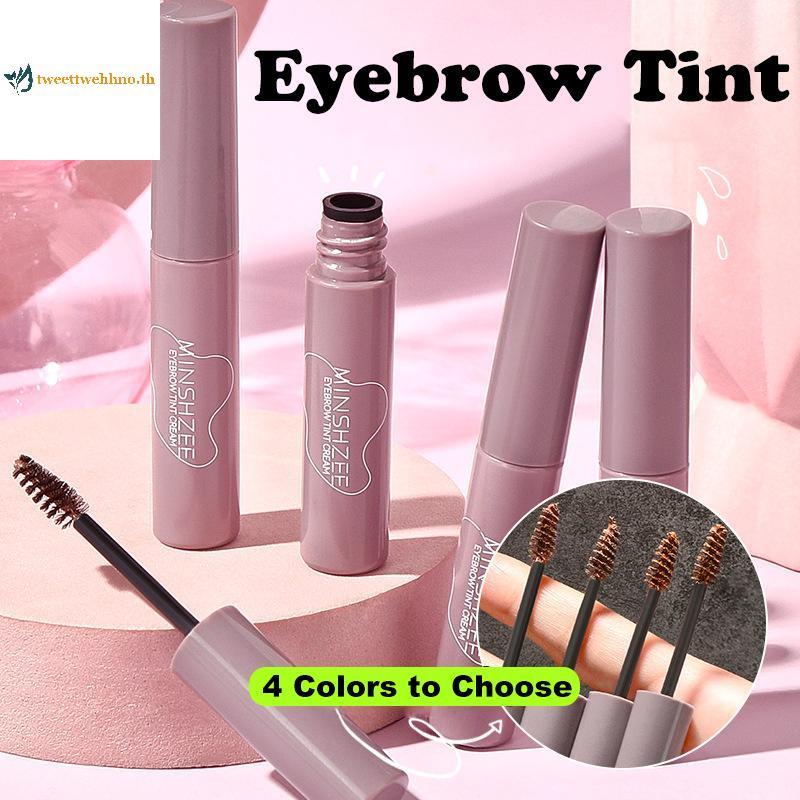 Tweetwehhno 4 สี Eyebrow Tint กันน้ํายาวนานกาแฟสีน้ําตาลสี Eyebrow Gel สี Eyebrow Tint เครื่องมือแต่
