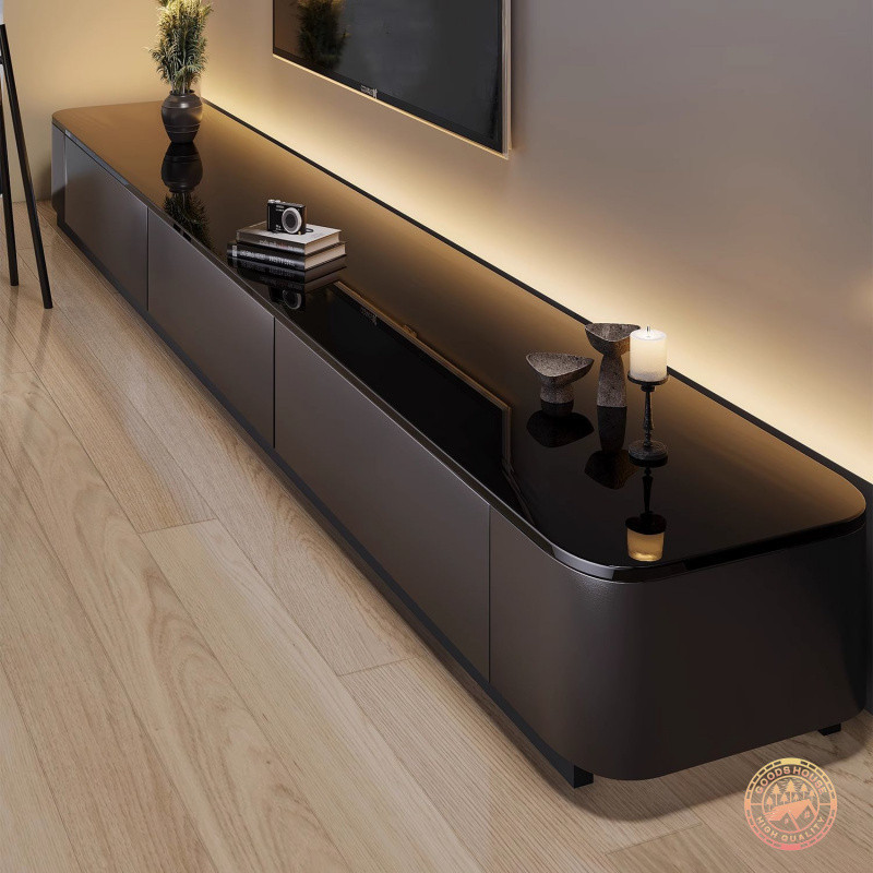 Kabinet TV 160CM/180CM/200CM TV cabinet Living room black TV cabinet Floor-standing TV cabinet 電視櫃