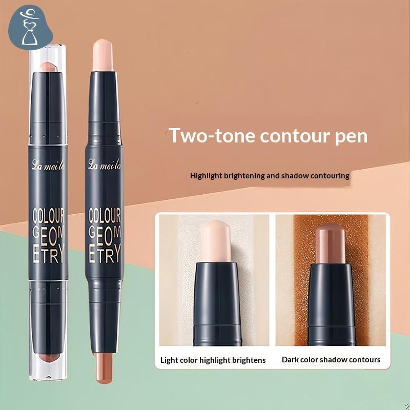 [PANDAB] 2in1 Double-ended คอนซีลเลอร์ Stick High Coverage กันน้ําสําหรับแต่งหน้าใบหน้าน้ําหนักเบายา