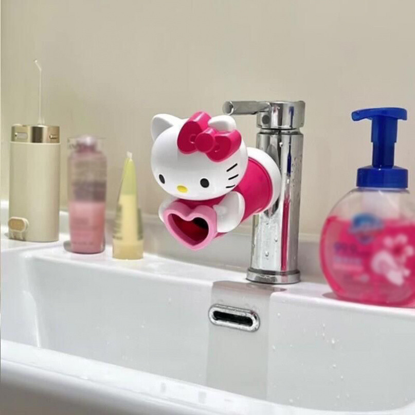 HelloKitty Faucet Extender อ่างล้างหน้าแบบกันน้ํากระเซ็นรุ่นขยาย | การ์ตูนห้องครัวห้องน้ําตกแต่งน้ําเชื่อมต่อเด็กล้างมือเสริมน่ารักในครัวเรือน ราคา ถูกที่สุด ดีลบีเคเค แกลเลอรีภาพที่ 7