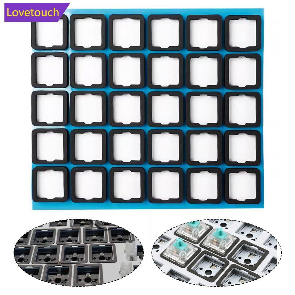 LOVETOUCH 120 ชิ้น DIY แป้นพิมพ์ Pad Swappable สวิทช์ลดเสียงรบกวนคีย์บอร์ดชุด Mute แผ่นโฟม PE EVA Po