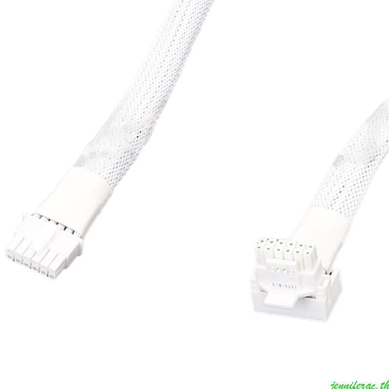 Jenniferac ที่แข็งแกร่ง 16Pin ชาย PCIE 5 0 12 + 4 16Pin สายการ์ดวิดีโอสําหรับ RTX4090 RTX3090TI