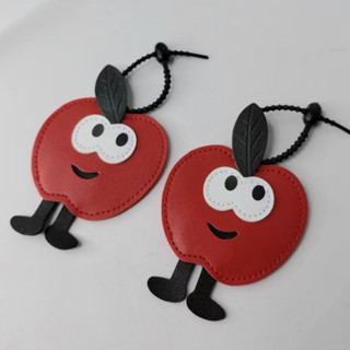 พร้อมพวงกุญแจแอปเปิ้ล สุดน่ารัก ขวดน้ำ สายถักสีแดง/เขียว/เหล…