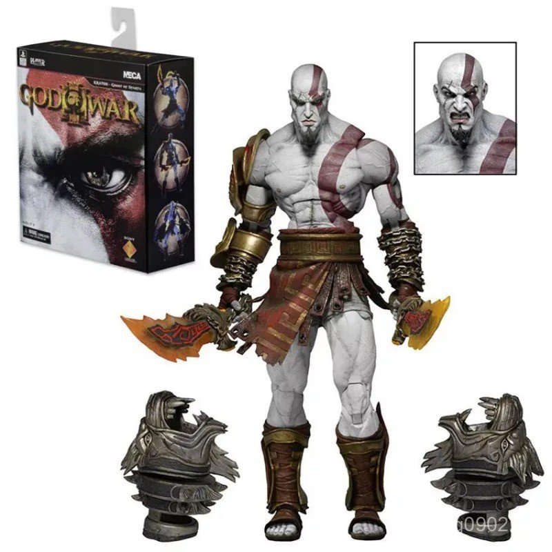 พร้อมสต็อก NECA God of War 3 Ultimate Kratos Kratos Kratos Deluxe Edition ตุ๊กตาโมเดลเคลื่อนย้ายได้ต