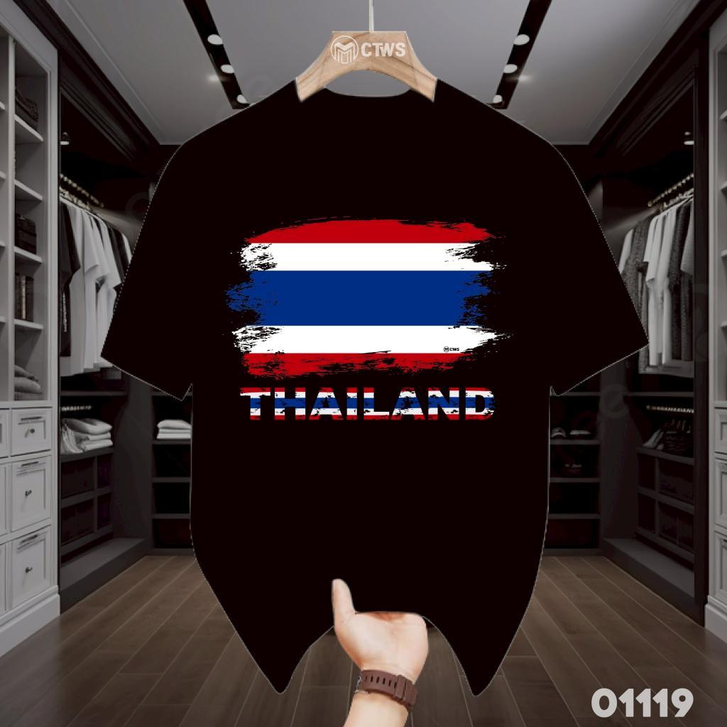 เสื้อยืดสกรีนลาย “THAILAND” ผ้า Cotton 100% ลายชัด งานพิมพ์คุณภาพ ใส่ได้ทั้งชายหญิง ราคา ถูกที่สุด ดีลบีเคเค รูปภาพหลัก