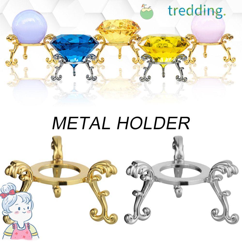 TREDDING491 Sphere Stone สนับสนุนหุ่นตกแต่งบ้านการถ่ายภาพ Props ผู้ถือโลหะ