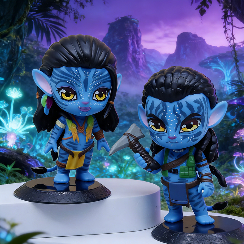 6 ชิ้น Avatar 3 Action Figure Collection Creative Avatar Fire และ Ash Desktop Model เครื่องประดับ