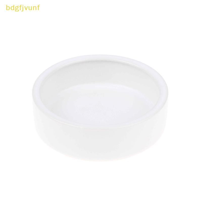 BDGF สัตว์เลื้อยคลานชามอาหาร Anti-Escape เซรามิค Feeder จานสีดําสีขาวสัตว์เลื้อยคลานชามน้ําสําหรับฤา