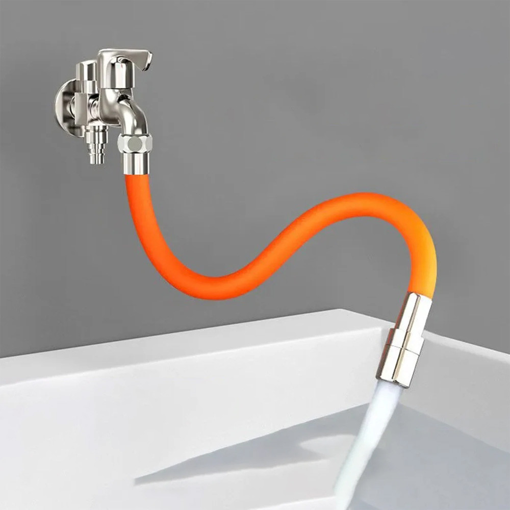 ก๊อกน้ําห้องครัวส่วนขยาย Extender Universal 360° หมุนซิลิโคนยืดหยุ่นท่อน้ําประปาท่อหลอดสําหรับห้องน้ําอ่างล้างหน้า