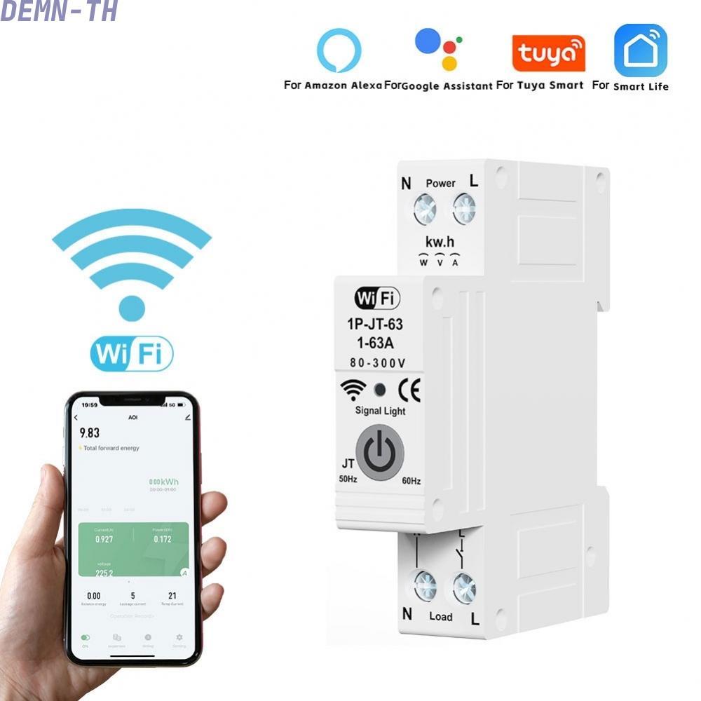 WiFi Circuit Breaker Smart Home Integration Real-time Energy Monitoring
