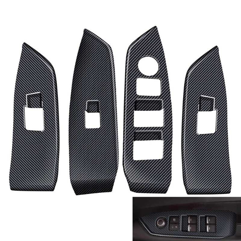 Mazda Cx-5 CX5 KF 2017-2025 Carbon Trim/Black Titanium Power Windows แผง Protector สําหรับ Cx5