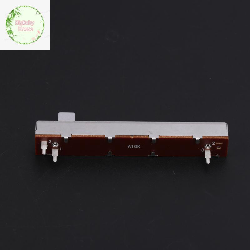 BigBabyHouse 88 มม.3-Pin Single Potentiometer A10K B10K ตรงสไลด์ Potentiometer Mono Channel Mixer Fa