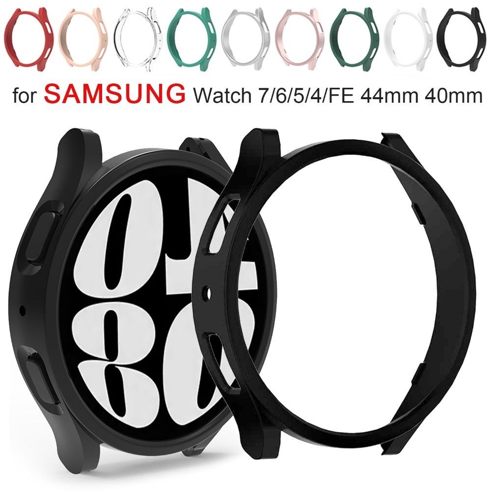 SAMSUNG สําหรับ ซัมซุง กาแลคซี นาฬิกา4/5/6/7 40มิลลิเมตร44มิลลิเมตร พีซี กลวง ป้องกันกันชนเชลล์สําหรับนาฬิกา6คลาสสิก43มิลลิเมตร47มิลลิเมตรที่ครอบ