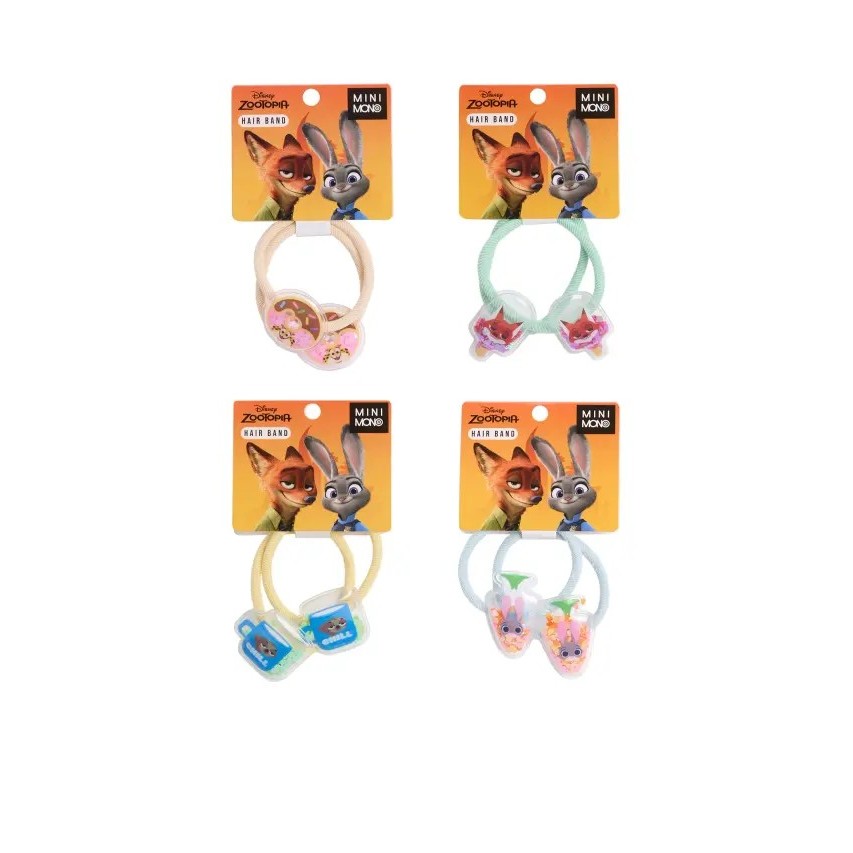 Mini Mono ชุดเซ็ตยางรัดผม 2 ชิ้น Disney's Zootopia ลิขสิทธิ์แท้ น่ารัก