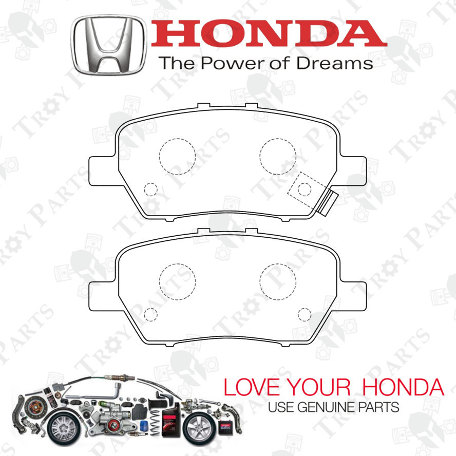 Honda ผ้าเบรคหลัง43022-SFE-N00 สําหรับ Stream RN6 RN7 RN8 RN9 2006 Odyssey RB1 RB2 RB3 RB4 2007