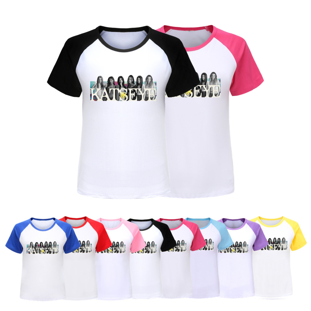 5350 Casual Kids Girls T-shirt KATSEYE Print Top