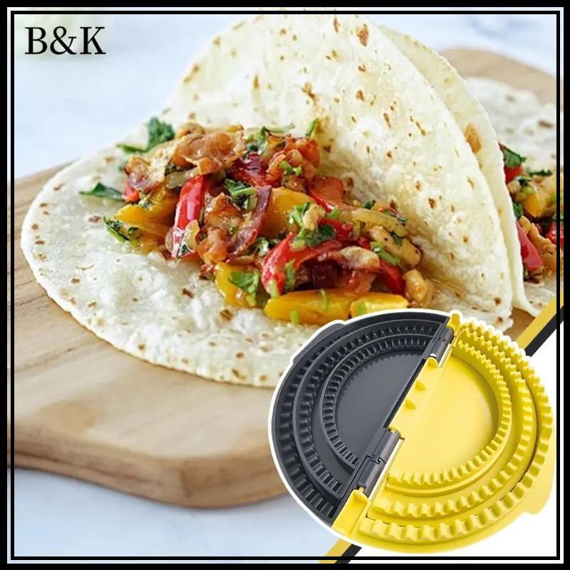 Lady 3-in-1 Tortilla Sealer, Tacos Tortilla Crimper Maker, ปรับขนาดได้, สําหรับขนาด 6"-10" Crust, Ma