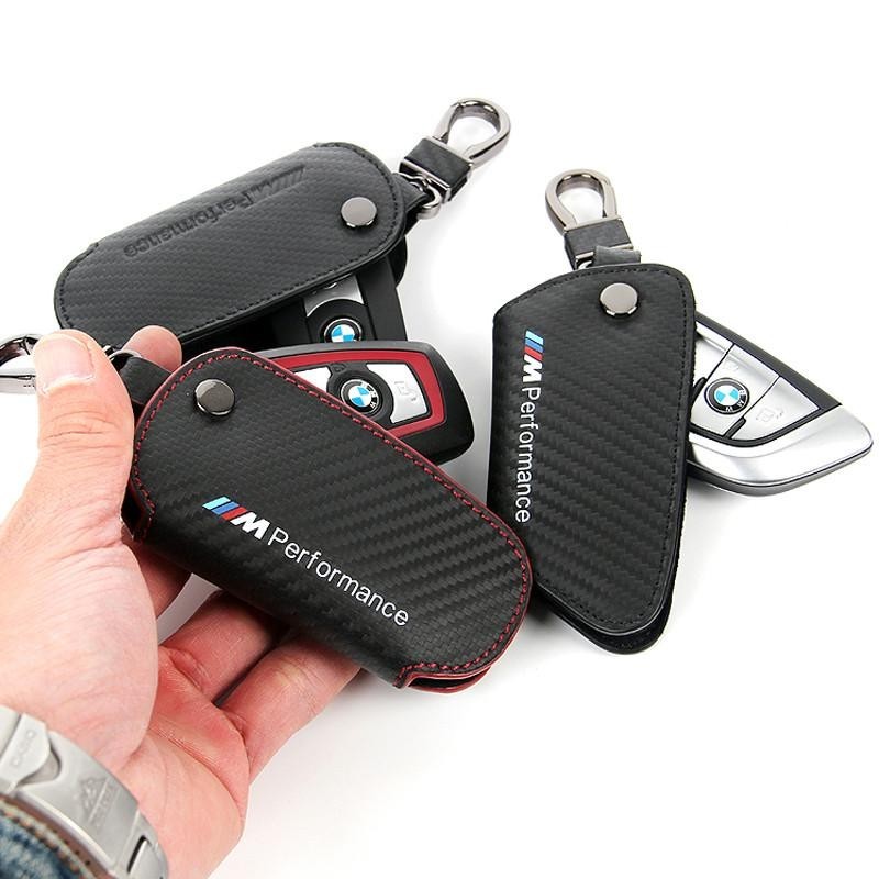 คาร์บอนไฟเบอร์รถ remote Key Case สําหรับ BMW M Sport Key Case BMW X4 F20 F22 F30 F31 F34 F10 f25x4 J