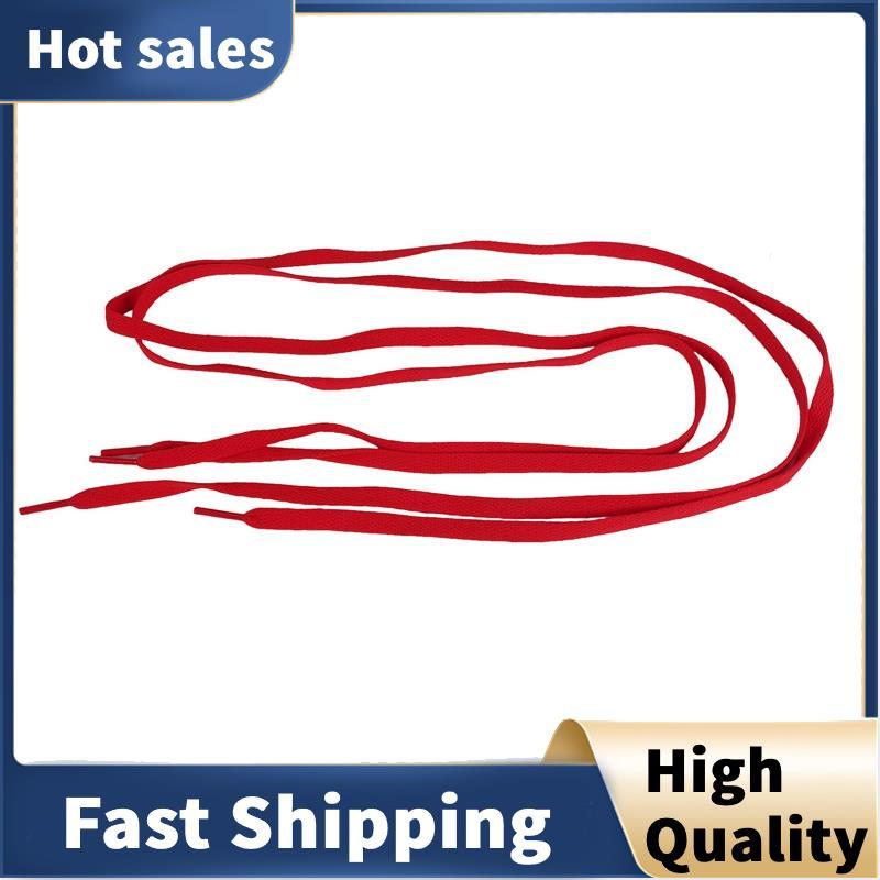 Flat Shoe Laces Bootlaces Trainers Skate เชือกผูกรองเท้าที่แข็งแกร่งสีแดง