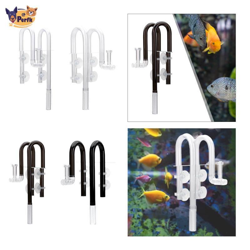 [Perfk] Aquarium Lily Tube Aquarium Aquarium Wark Inflow เจาะติดตั้งง่ายพร้อม Saugnapf Lily Pipe Inf