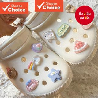 10 ชิ้นชุด Charms เค้กโปร่งใส Cube Rainbow Cloud แฟชั่นอุปกร…