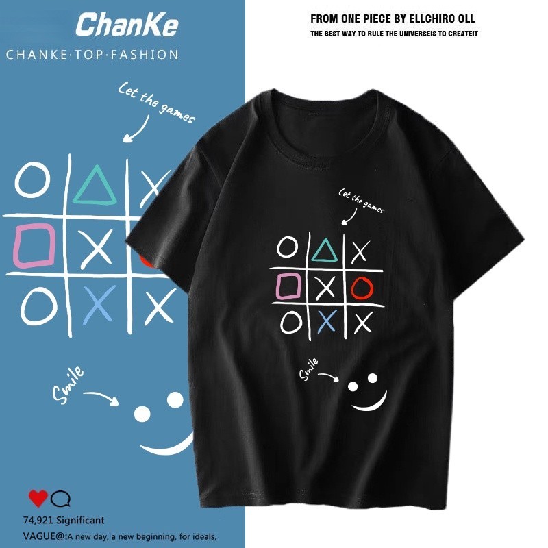 เสื้อยืดคอกลม ลายแฟชั่น สำหรับฤดูร้อน จากโตโย T-997